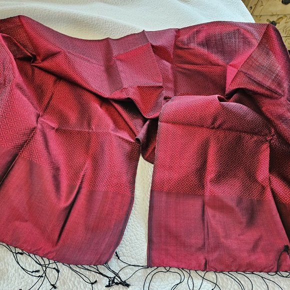 100% handwoven silk wrap Cambodia - Picture 2 of 9